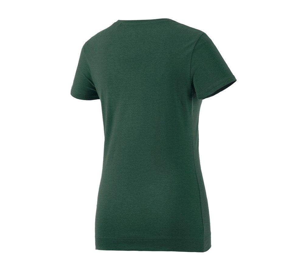 Secondary image e.s. T-shirt cotton stretch, ladies' green