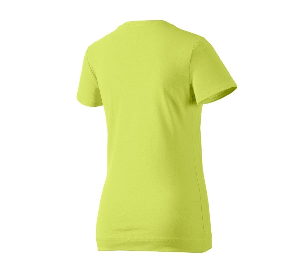 Secondary image e.s. T-shirt cotton stretch, ladies' maygreen