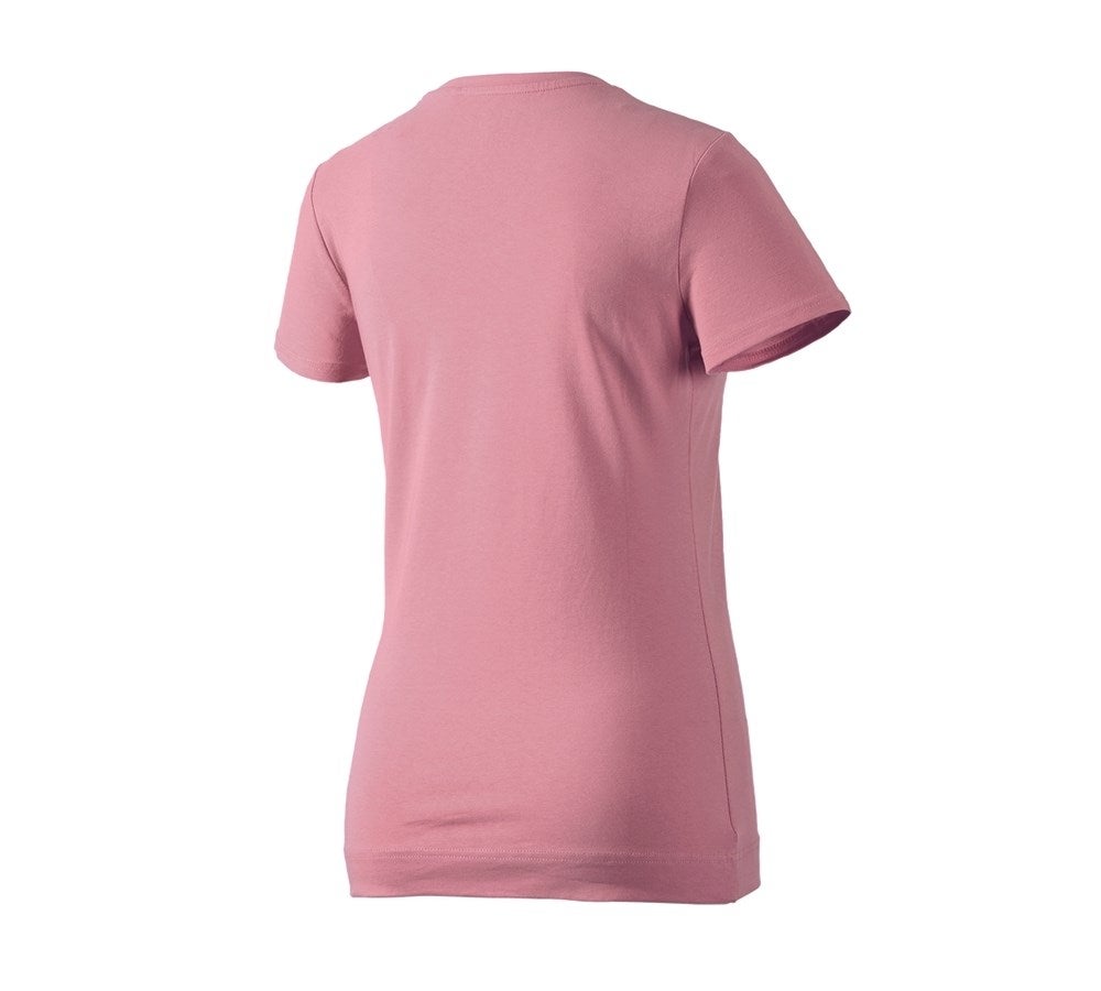 Secondary image e.s. T-shirt cotton stretch, ladies' antiquepink