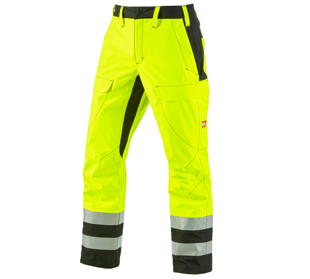 Primary image e.s. Weatherproof trousers multinorm high-vis high-vis yellow/black
