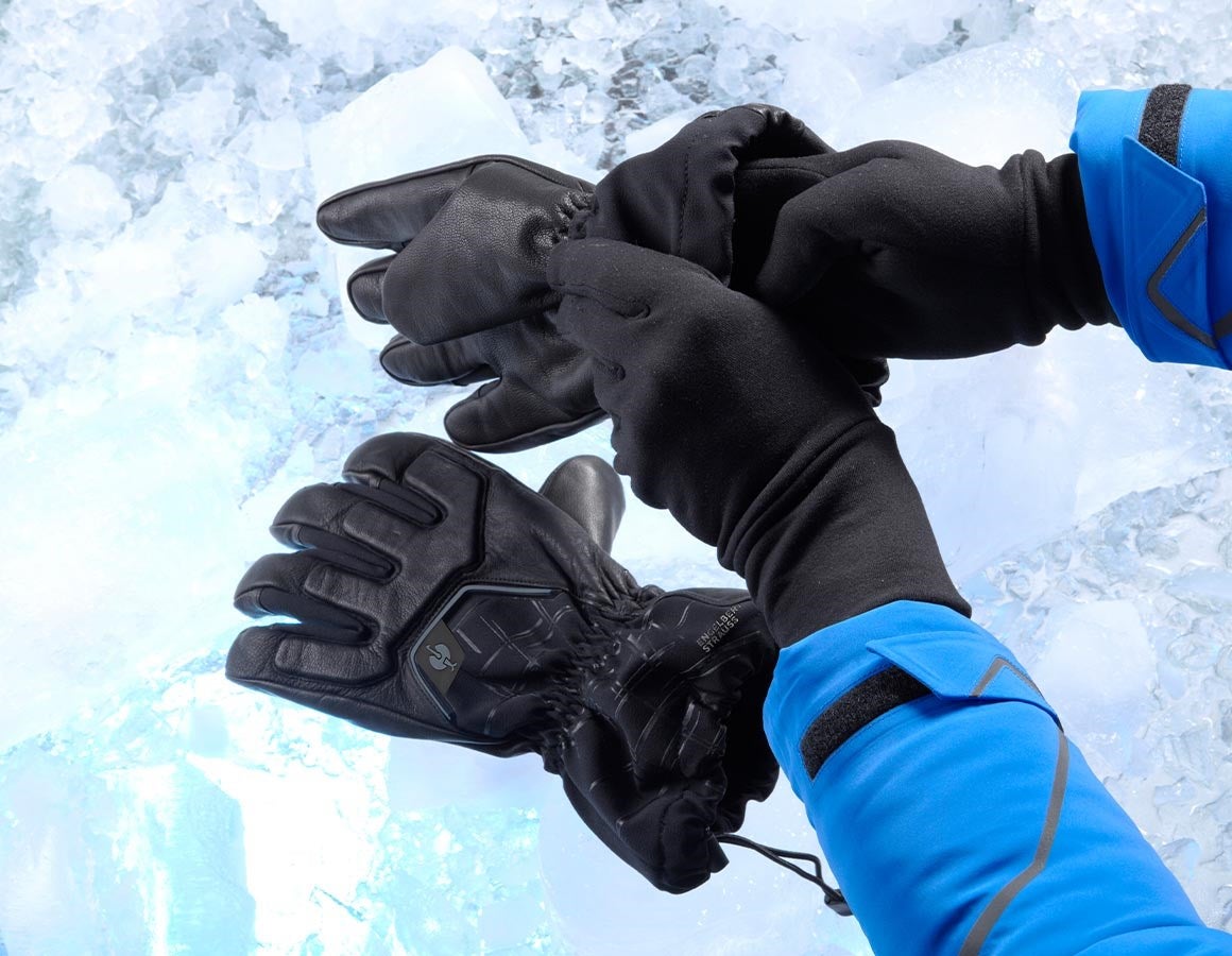 Additional image 1 e.s. Winter gloves Cupid Ice black/grey