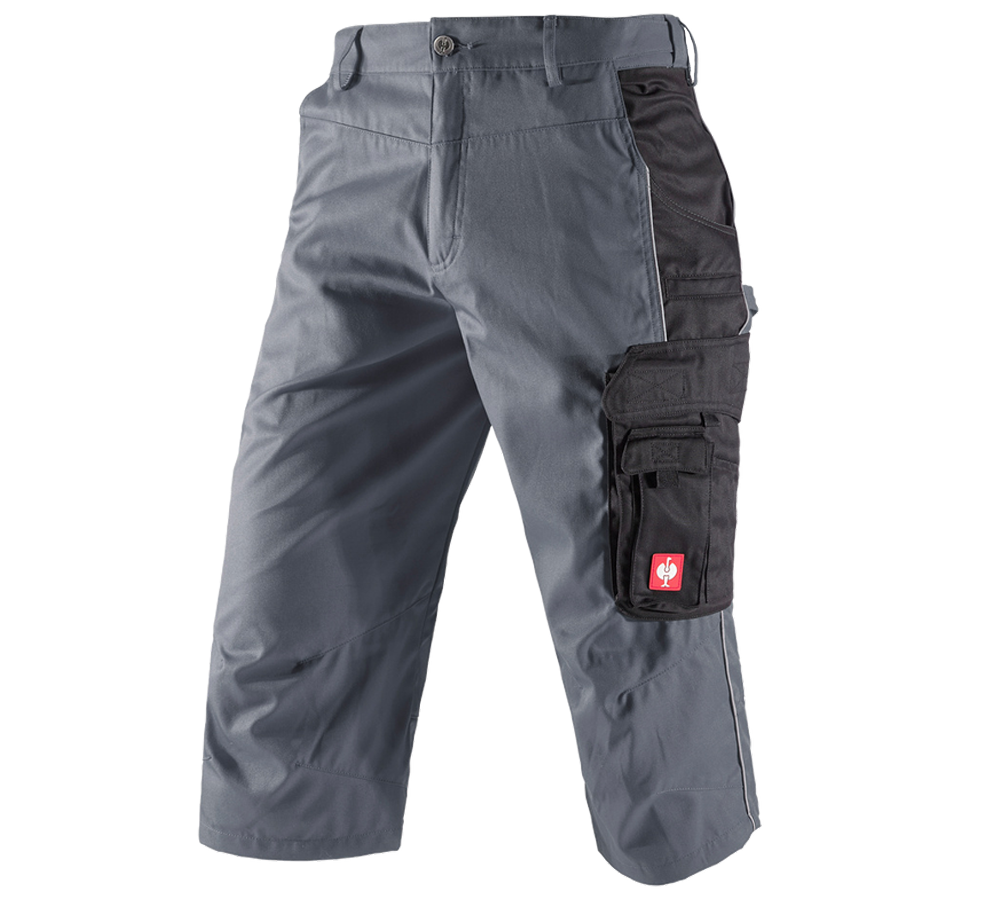 Primary image e.s.active 3/4 length trousers grey/black