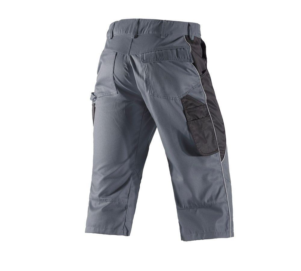 Secondary image e.s.active 3/4 length trousers grey/black